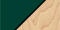 Forest Green Exterior Natural Wood Interior Color Swatch